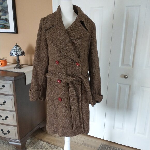 Vintage 90s/00s tweed coat - Picture 1 of 16